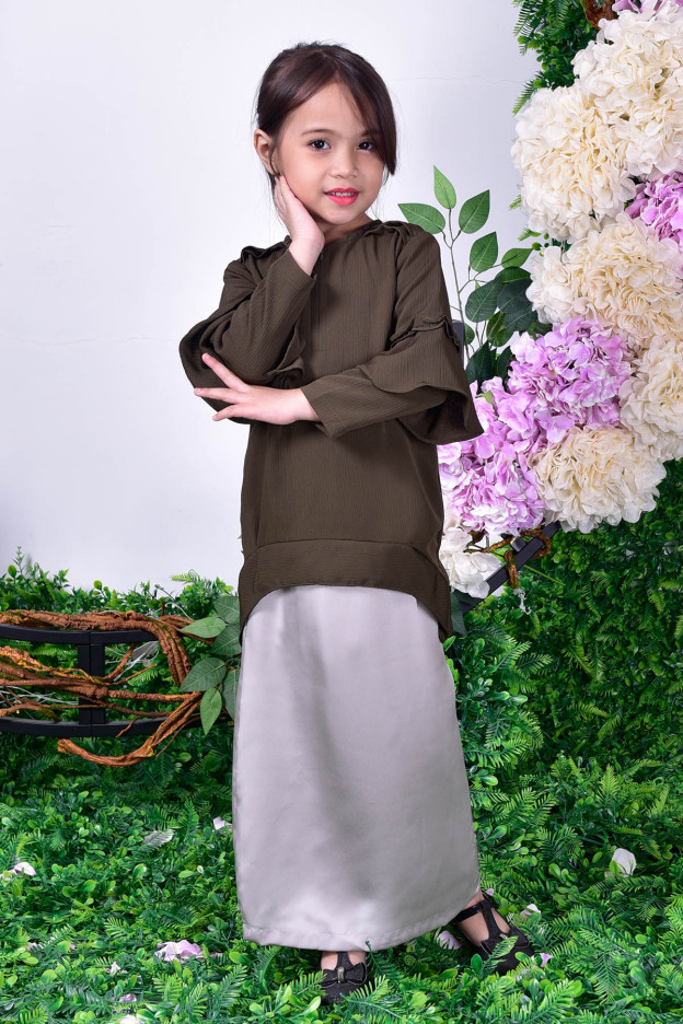 Blouse Beth Kids - Olive Green