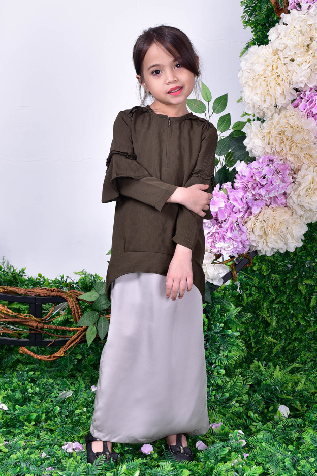 Blouse Beth Kids - Olive Green