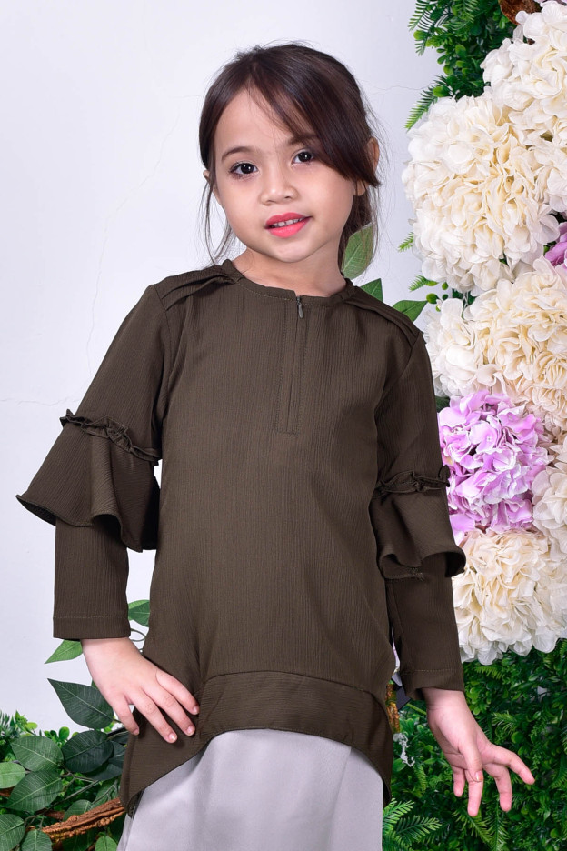 Blouse Beth Kids - Olive Green