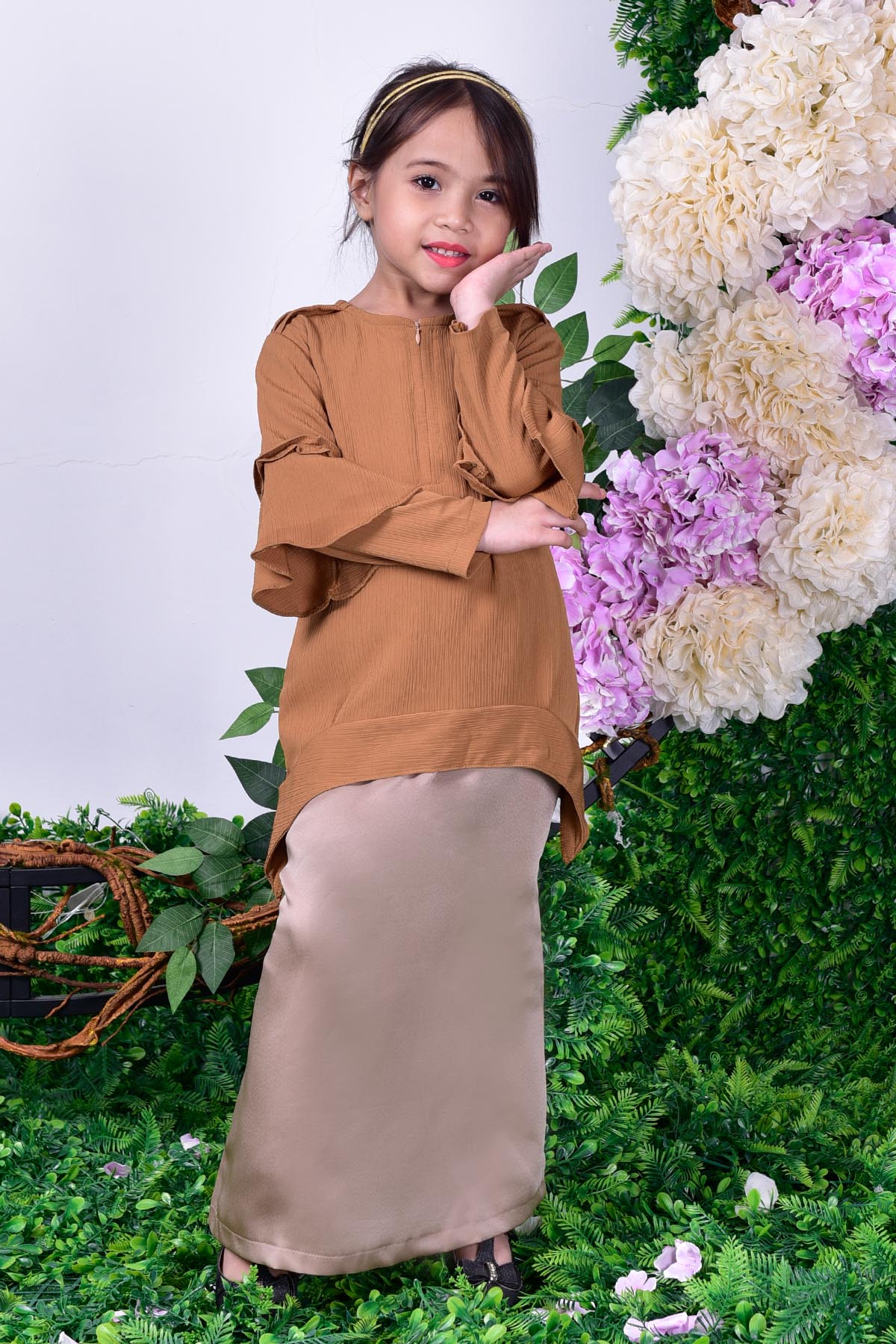 Blouse Beth Kids - Cinnamon Brown