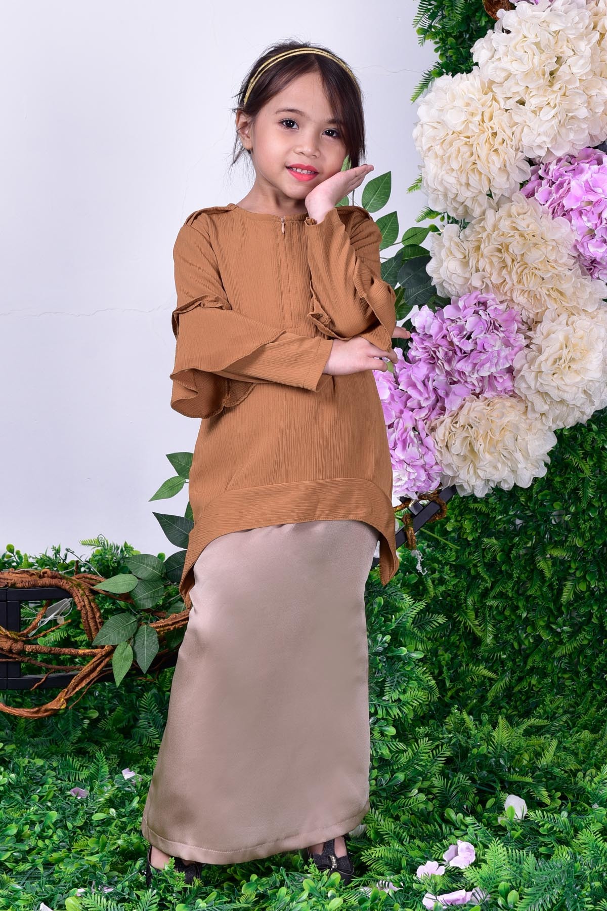 Blouse Beth Kids - Cinnamon Brown