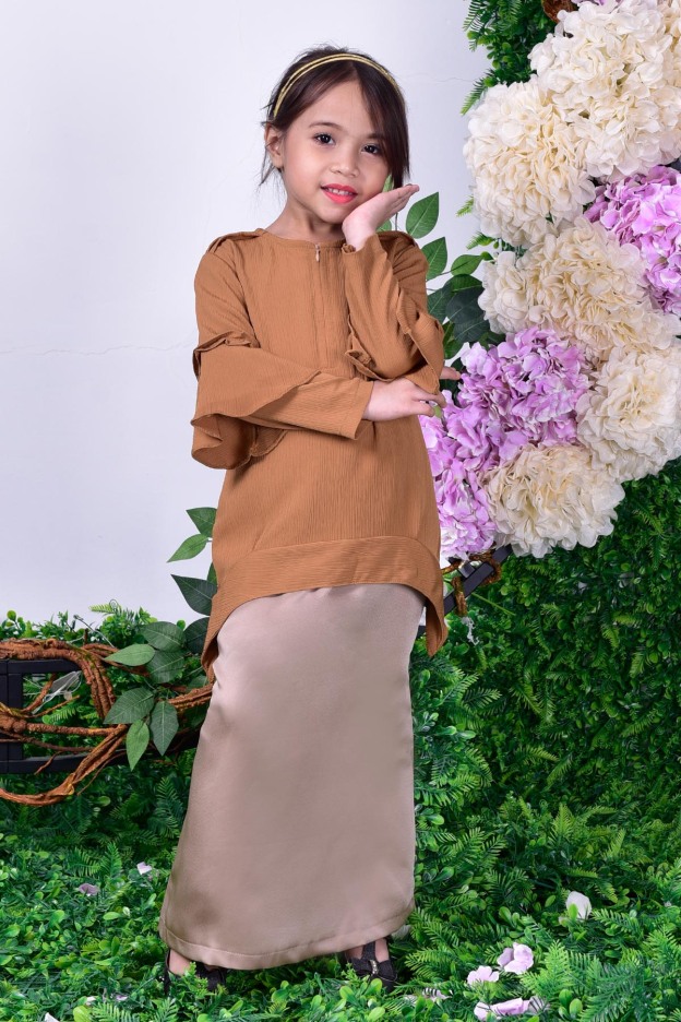 Blouse Beth Kids - Cinnamon Brown