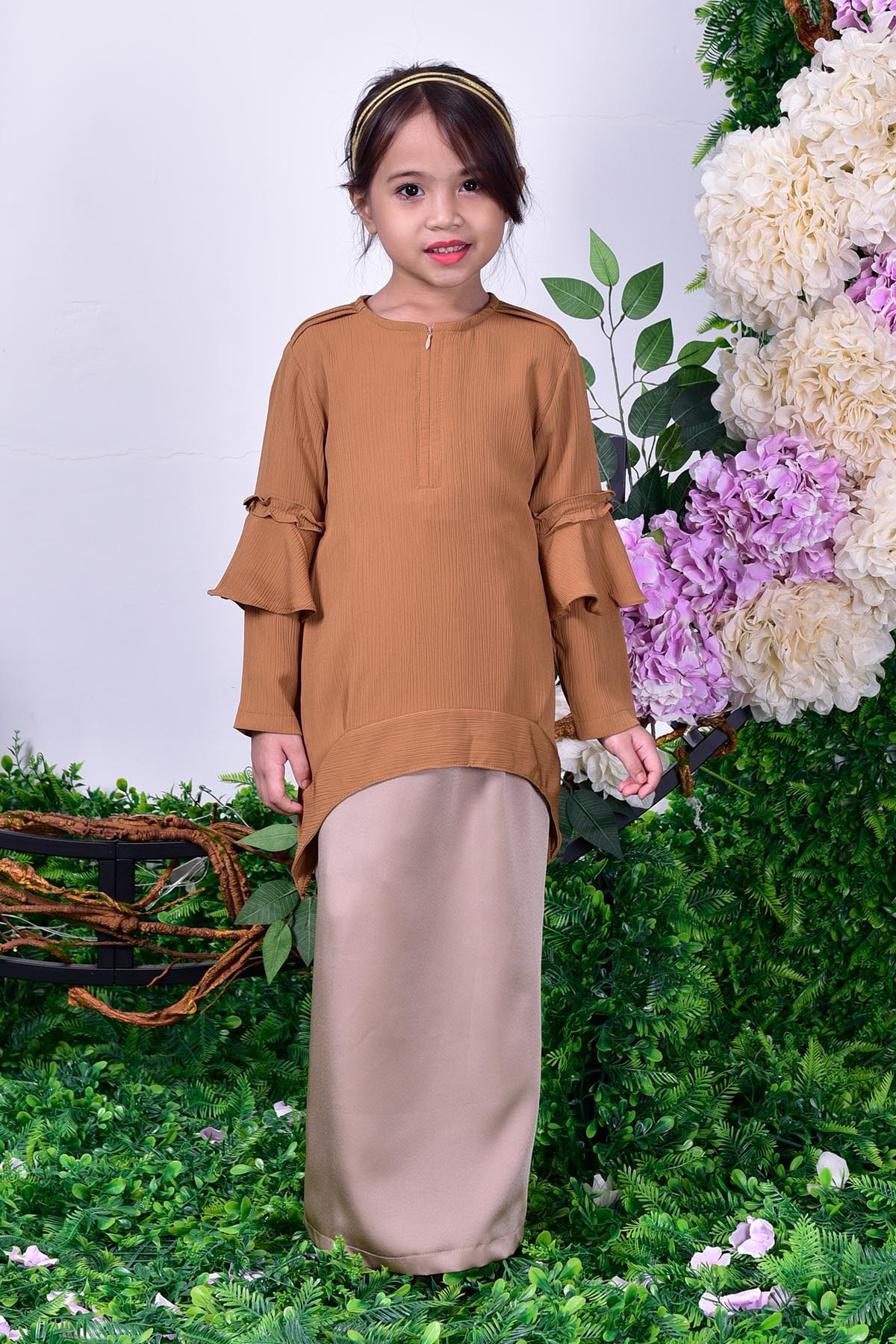Blouse Beth Kids - Cinnamon Brown