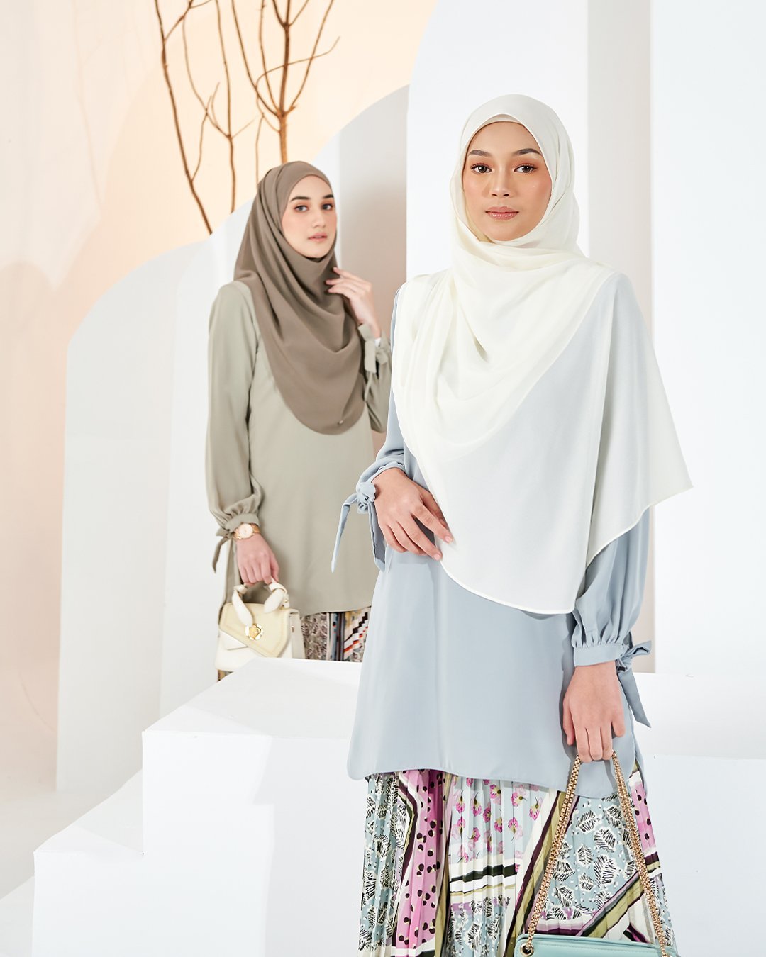 Blouse Caera - Frosty Blue