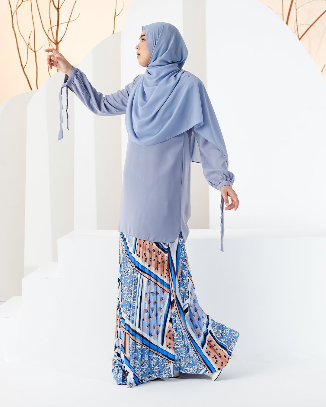 Blouse Caera - Frosty Blue