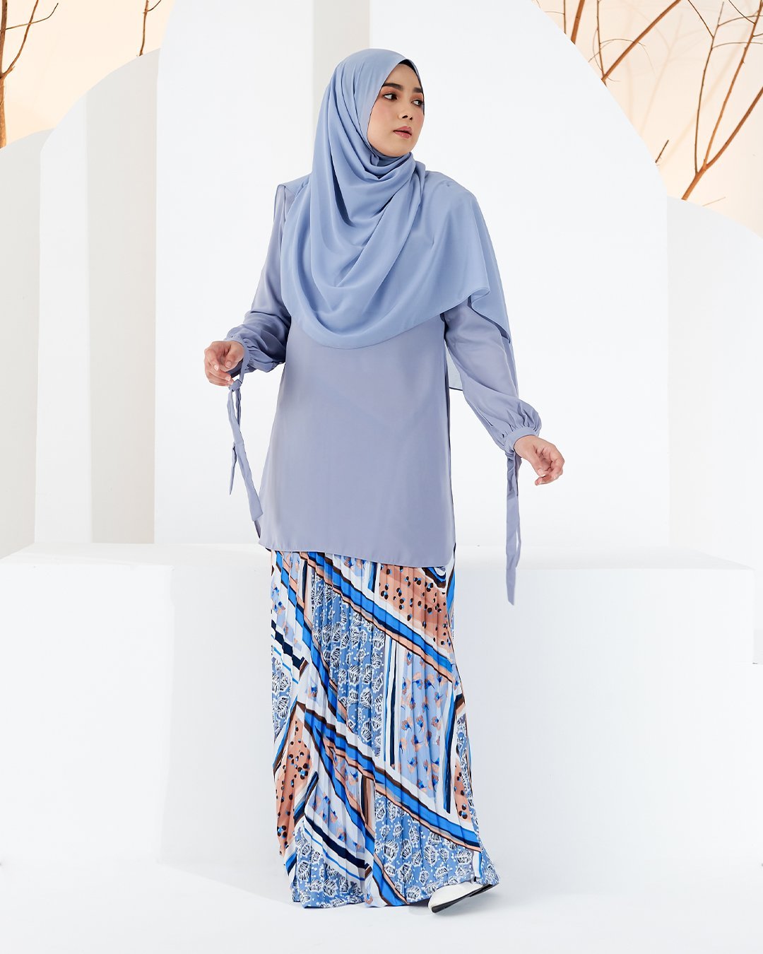 Blouse Caera - Frosty Blue