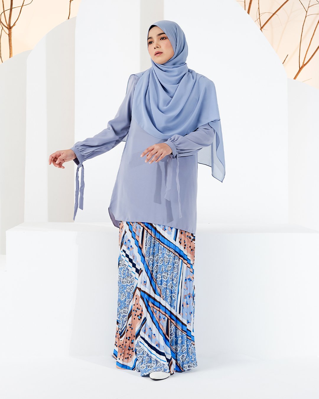 Blouse Caera - Frosty Blue