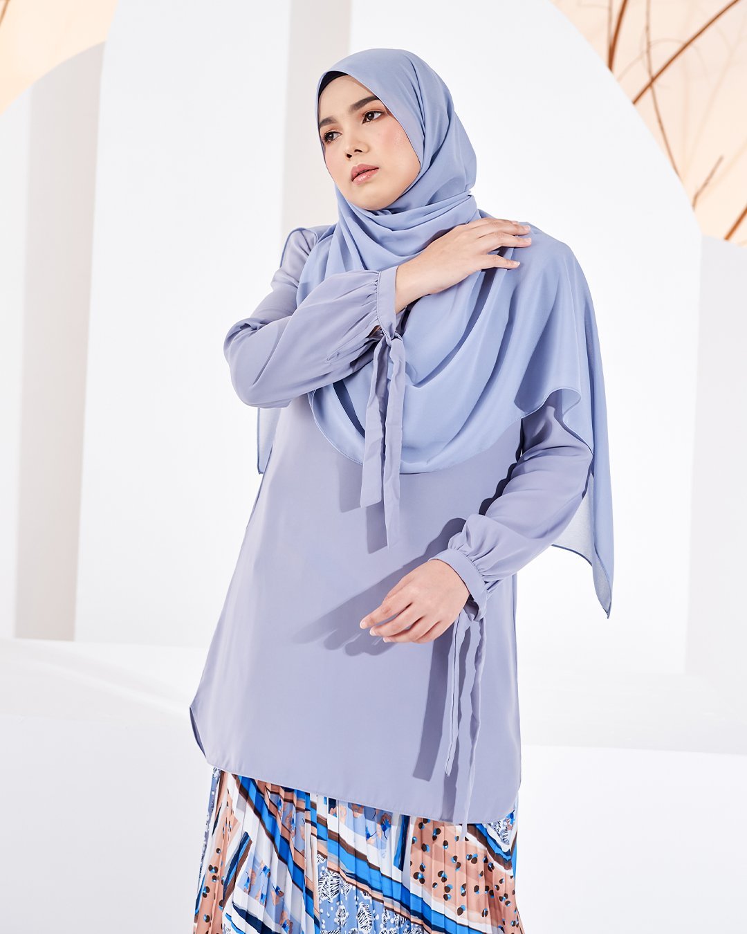 Blouse Caera - Frosty Blue