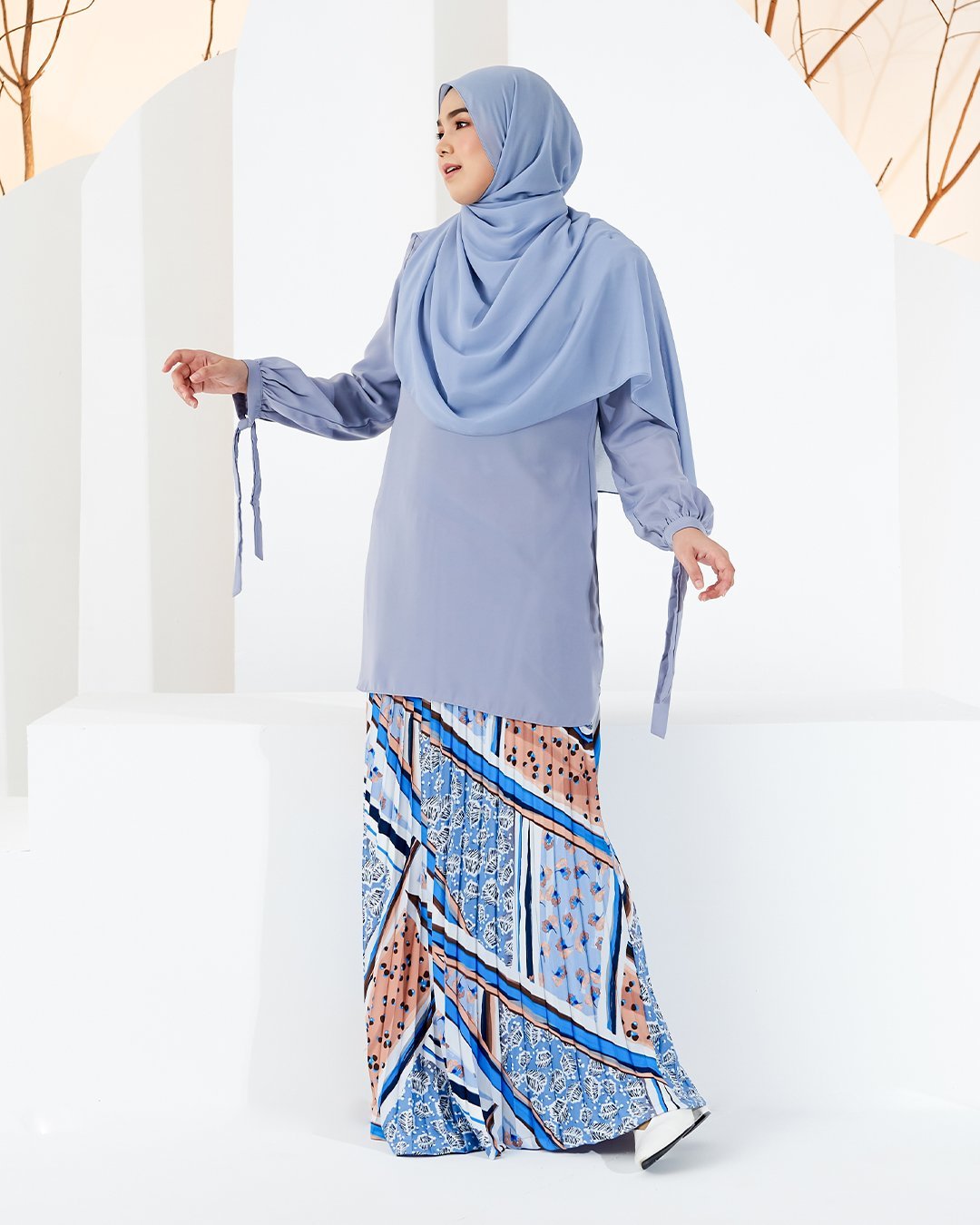 Blouse Caera - Frosty Blue