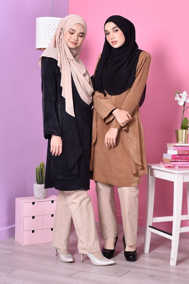 Blouse Cardi Velvety - Brown