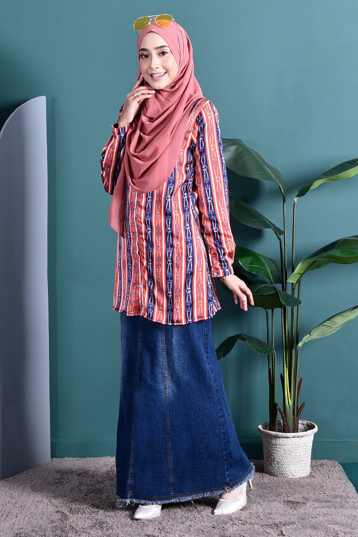 Blouse Coco Chain - Vouge Red