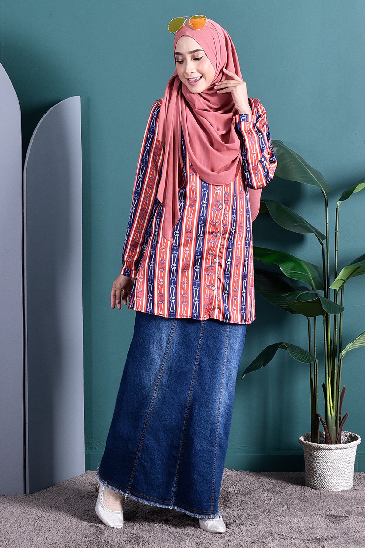 Blouse Coco Chain - Vouge Red