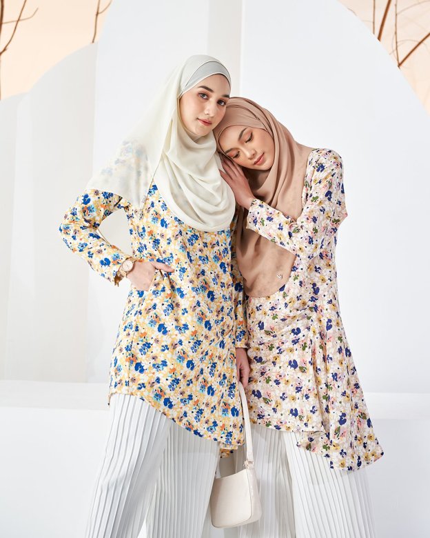 Blouse Cliona - Floral Peach