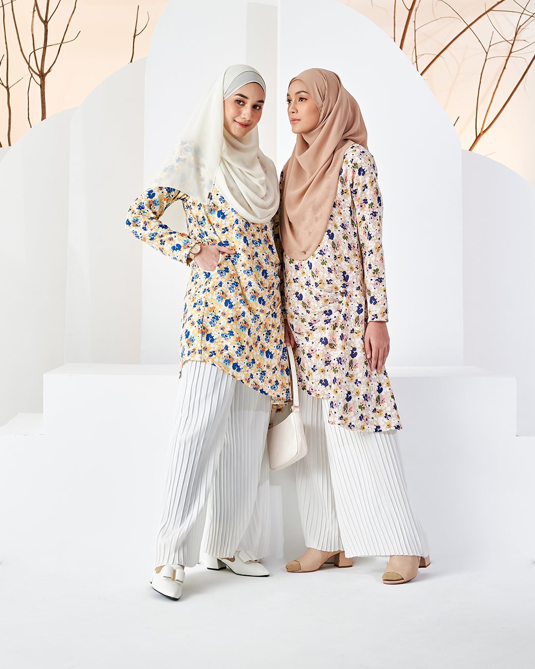 Blouse Cliona - Floral Oat
