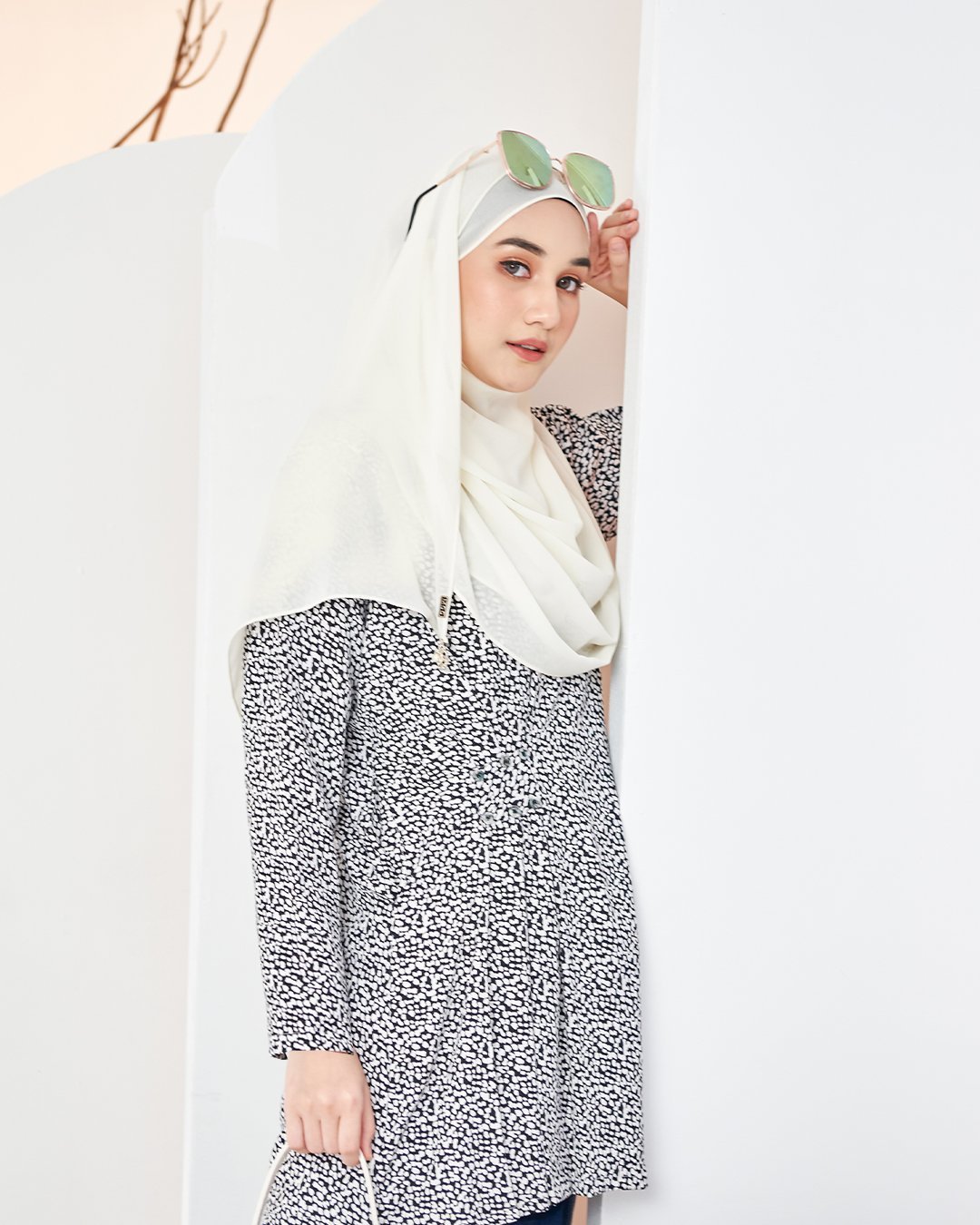 Blouse Colleen - Dalmatians White