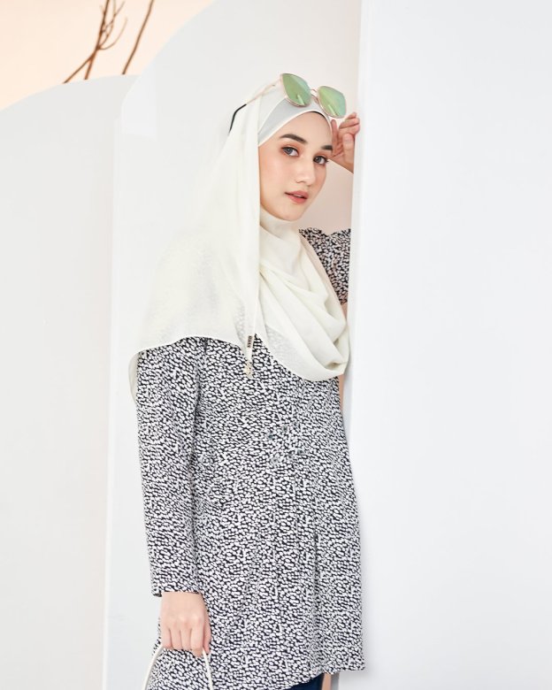 Blouse Colleen - Dalmatians White