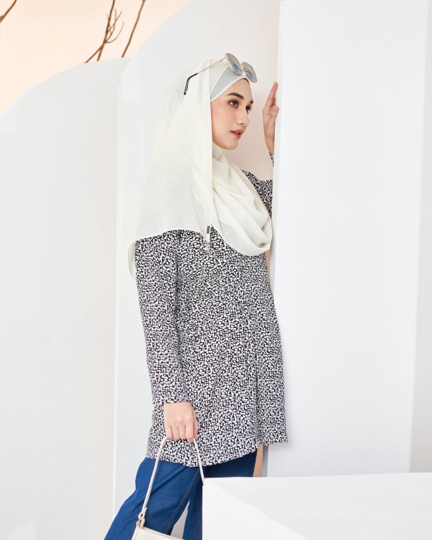 Blouse Colleen - Dalmatians White