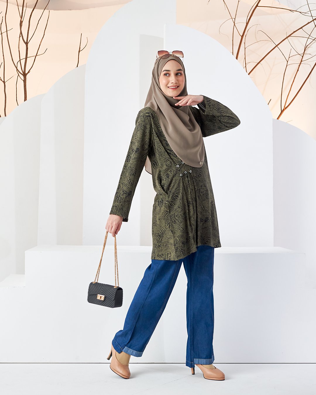 Blouse Colleen - Olive Green