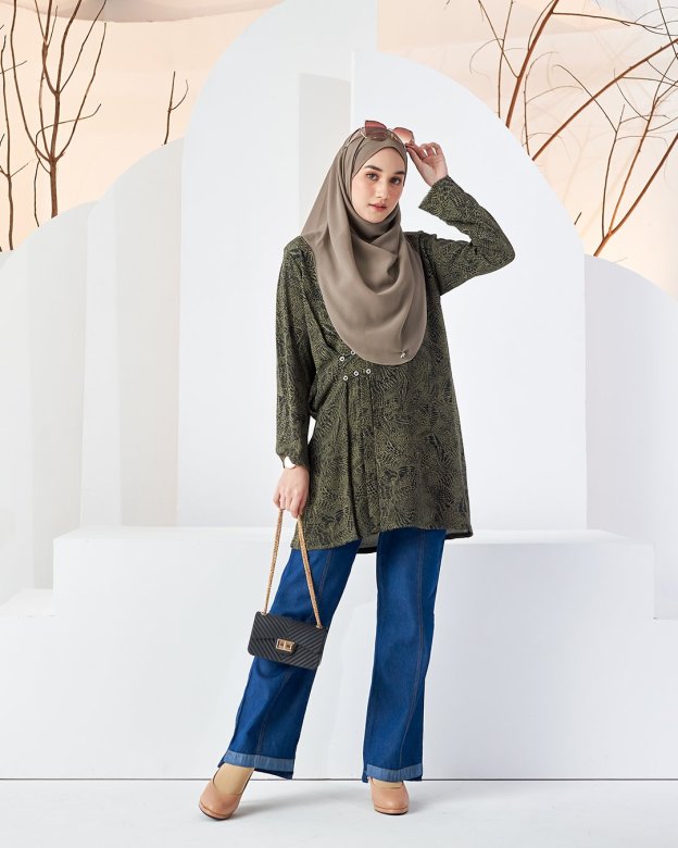 Blouse Colleen - Olive Green