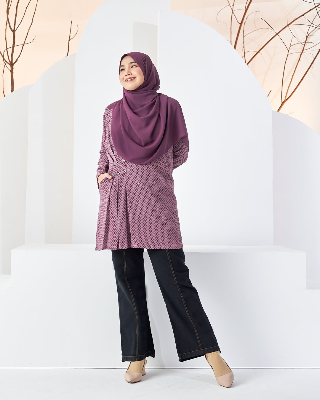 Blouse Colleen - Viola Purple