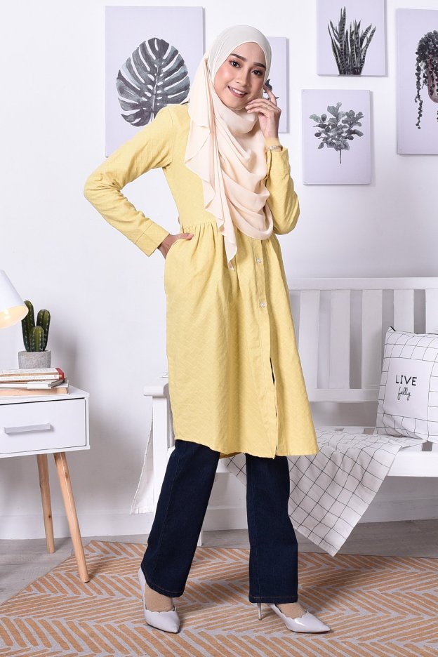 Blouse Cotton Amara - Corn Yellow