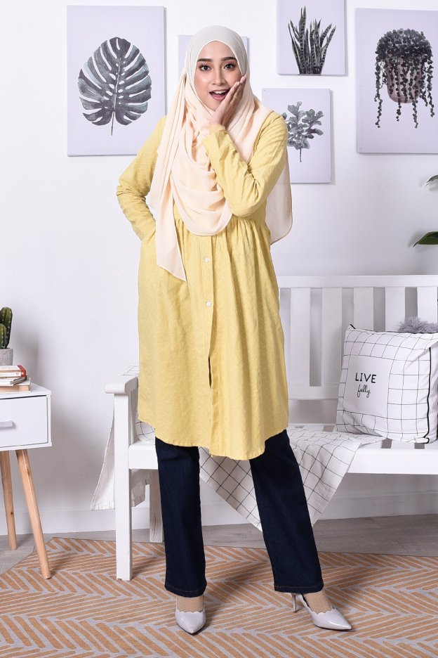 Blouse Cotton Amara - Corn Yellow
