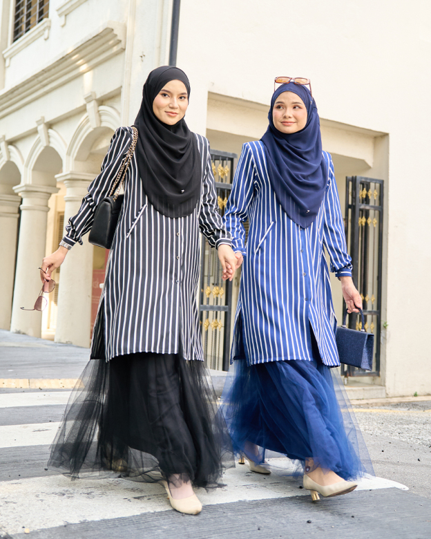 Blouse Darisa Stripe - Midnight Blue