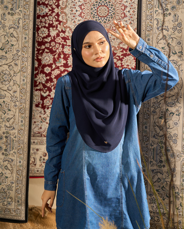 Blouse Denim Delisa Patch Pocket - Bio Wash