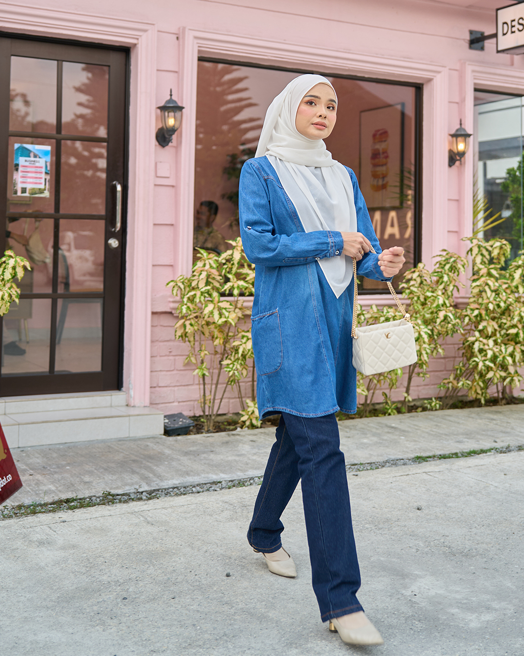 Blouse Denim Delisa Patch Pocket - Bio Wash