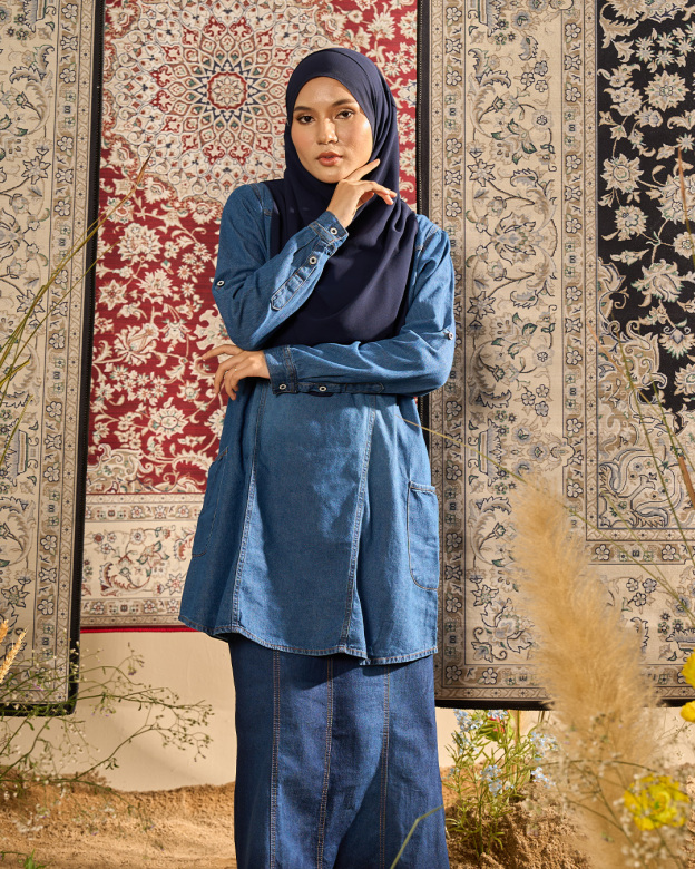 Blouse Denim Delisa Patch Pocket - Bio Wash