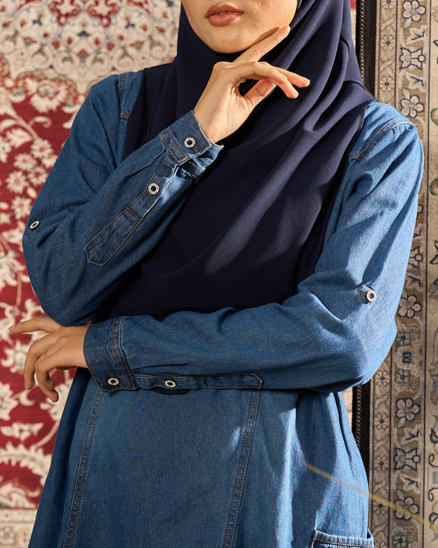 Blouse Denim Delisa Patch Pocket - Bio Wash