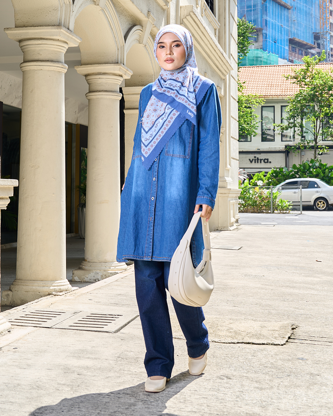 Blouse Denim Jeans Aralyn 