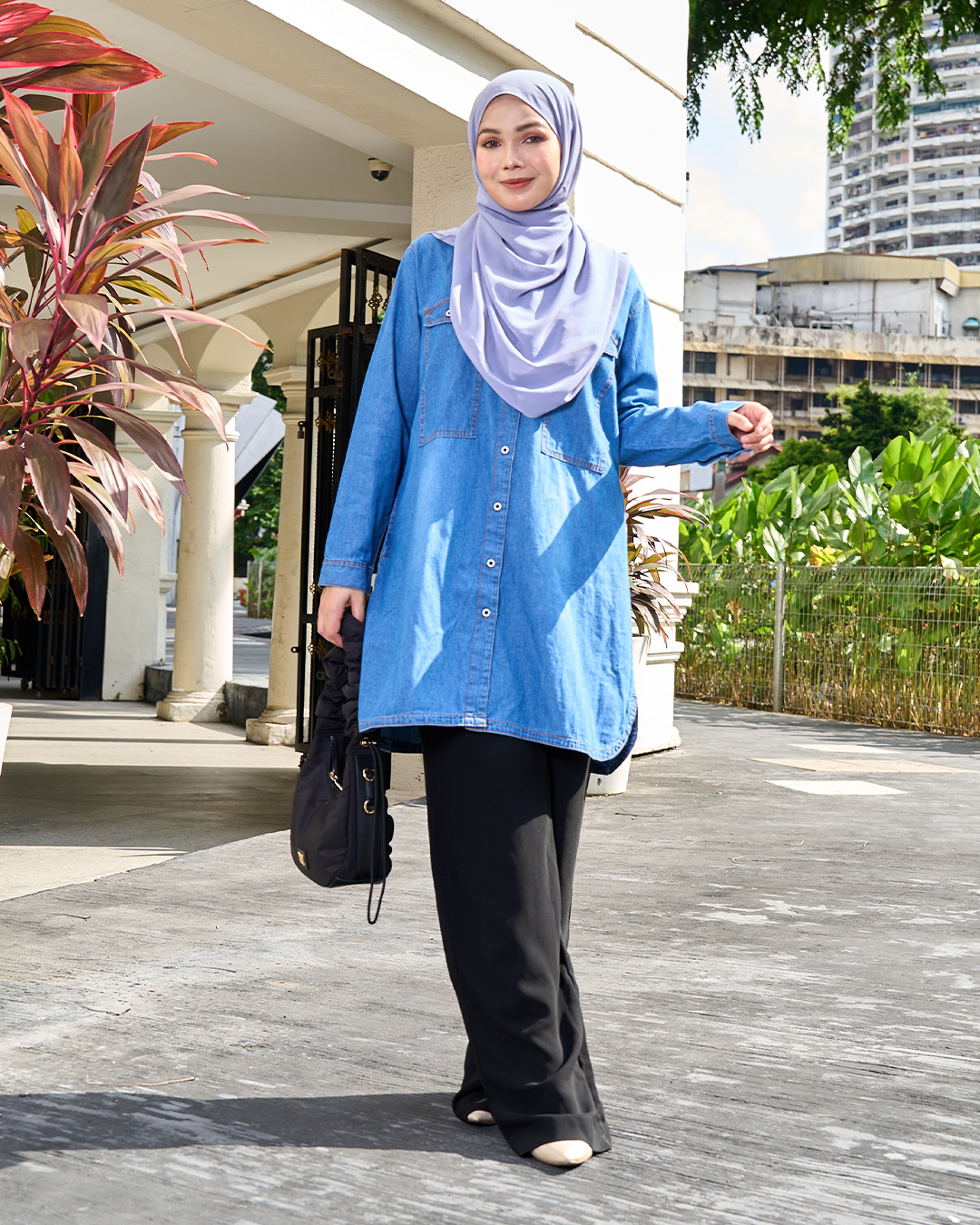 Blouse Denim Jeans Aralyn 