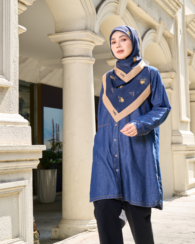 Blouse Denim Jeans Aralyn 
