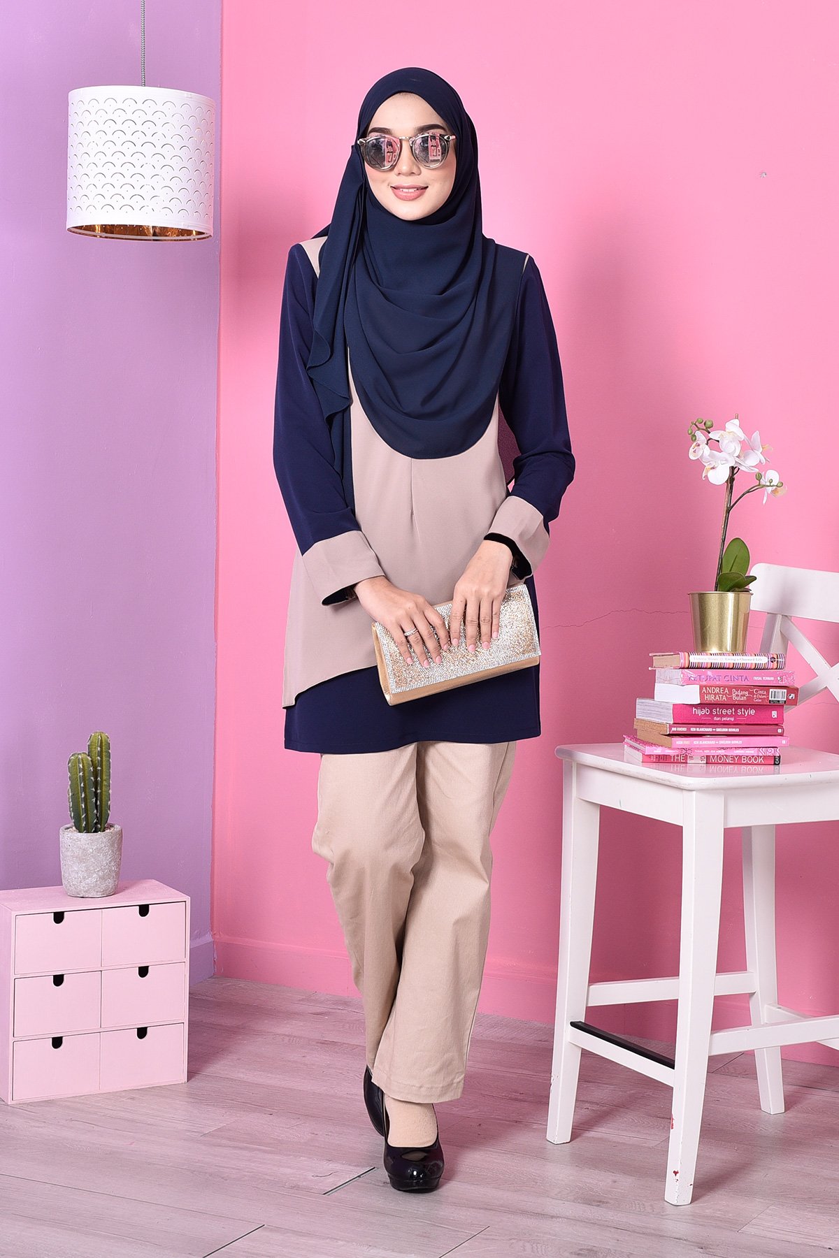 Blouse Duo Fendy - Blue