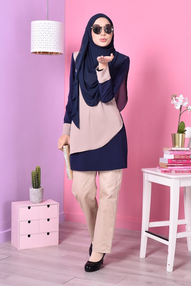 Blouse Duo Fendy - Blue