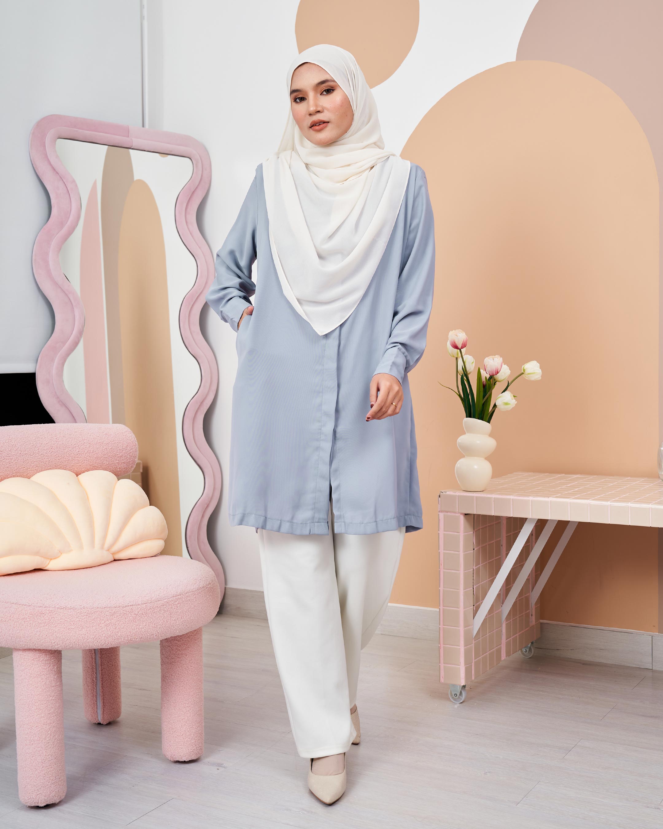 Blouse Esita - Cornflower