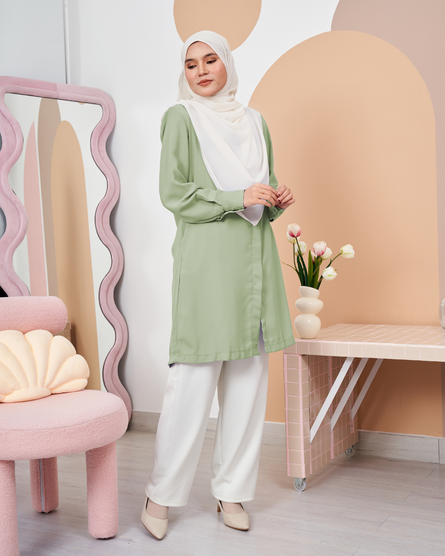 Blouse Esita - Pistachio Green