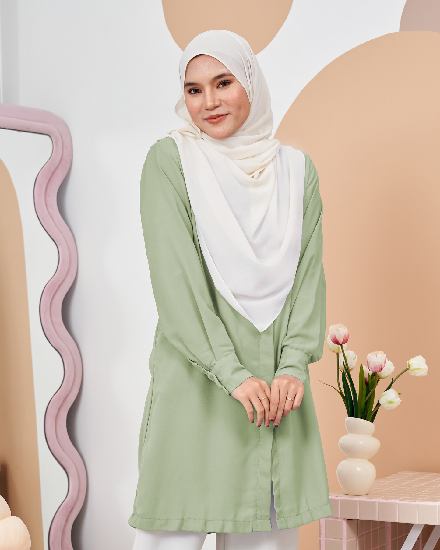 Blouse Esita - Pistachio Green