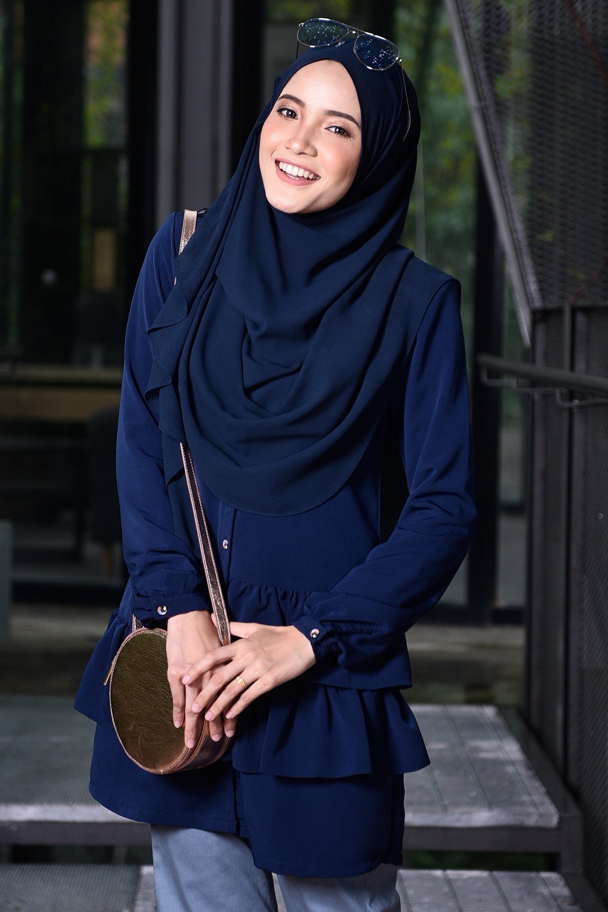 Blouse Farha - Inky Blue