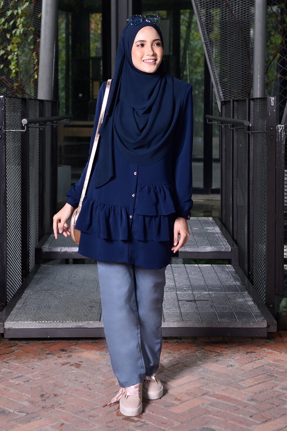 Blouse Farha - Inky Blue