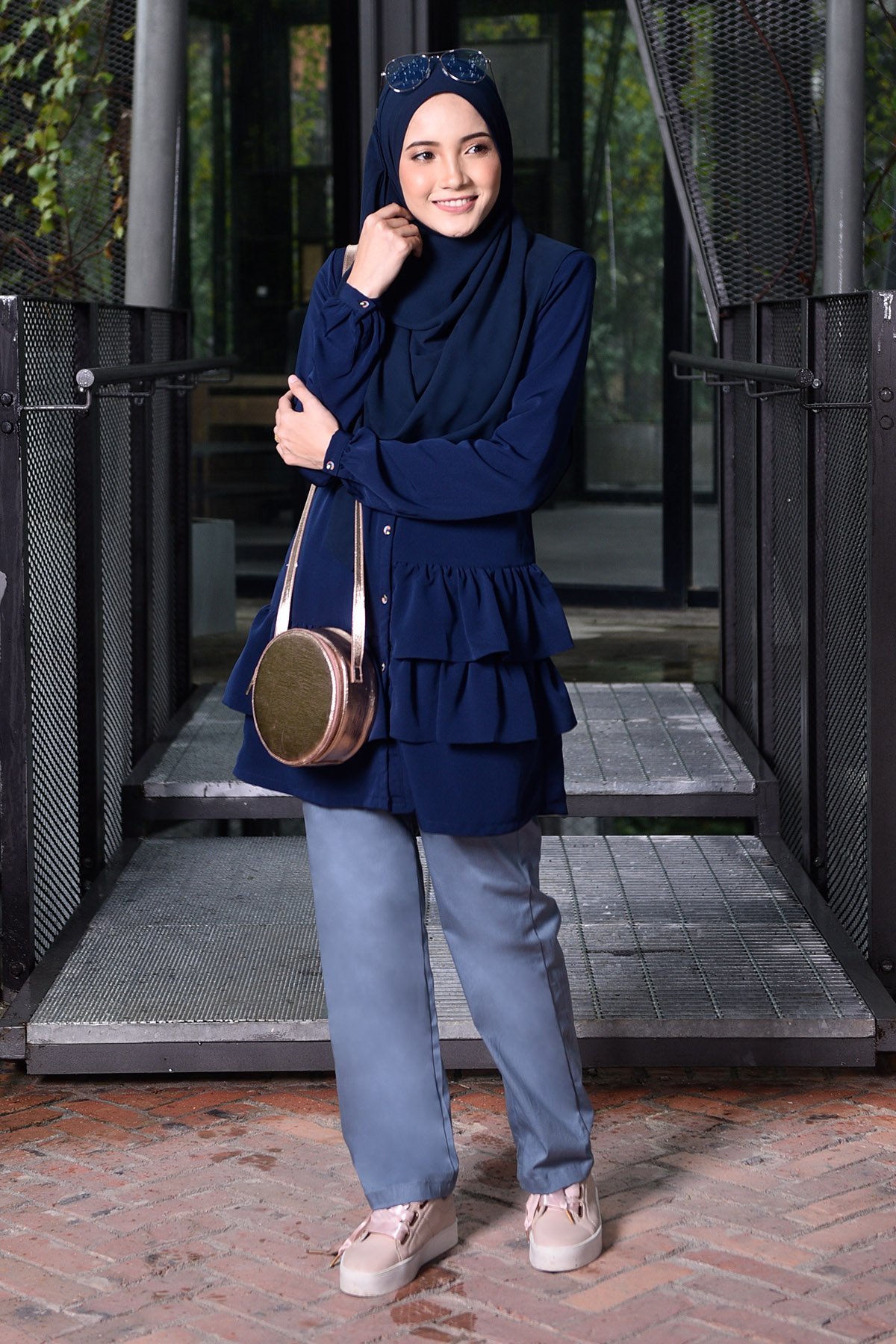 Blouse Farha - Inky Blue