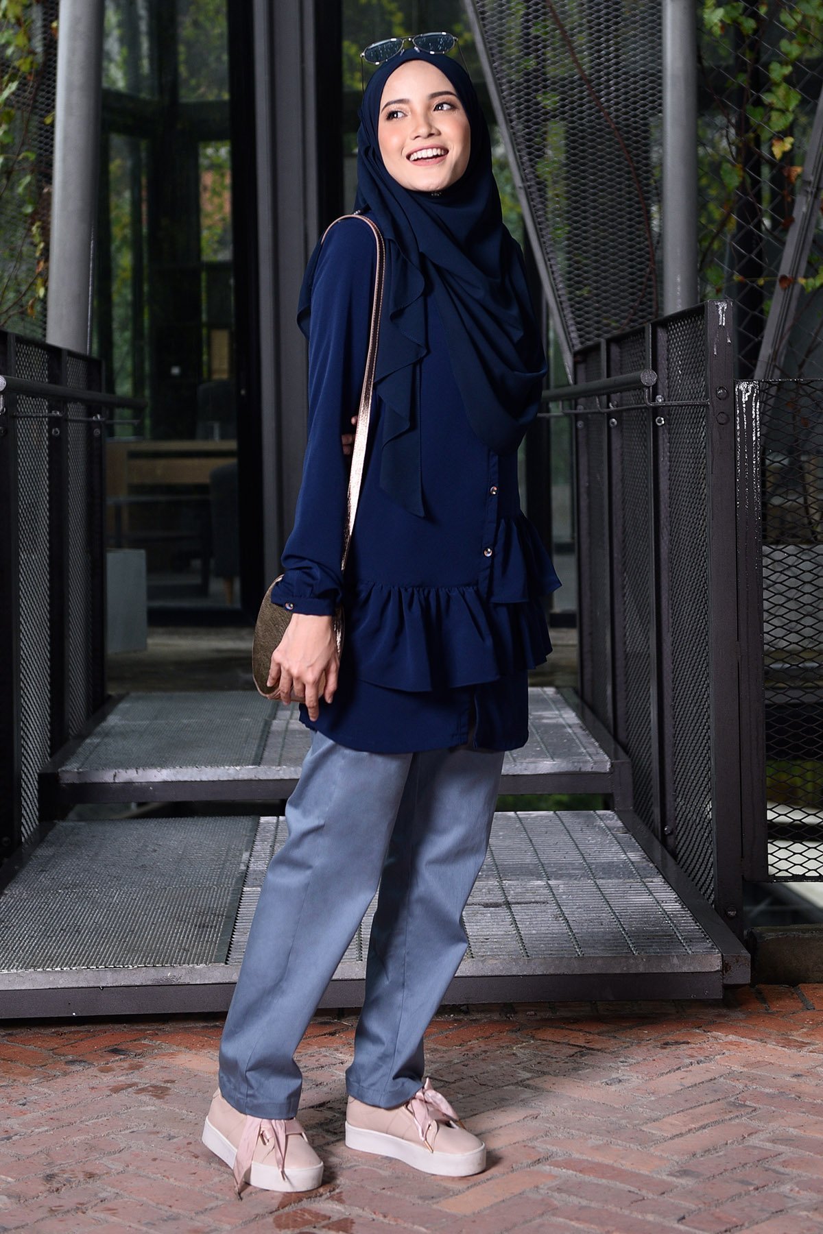 Blouse Farha - Inky Blue
