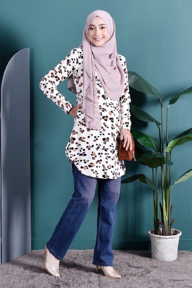 Blouse Jewel - Cotton White