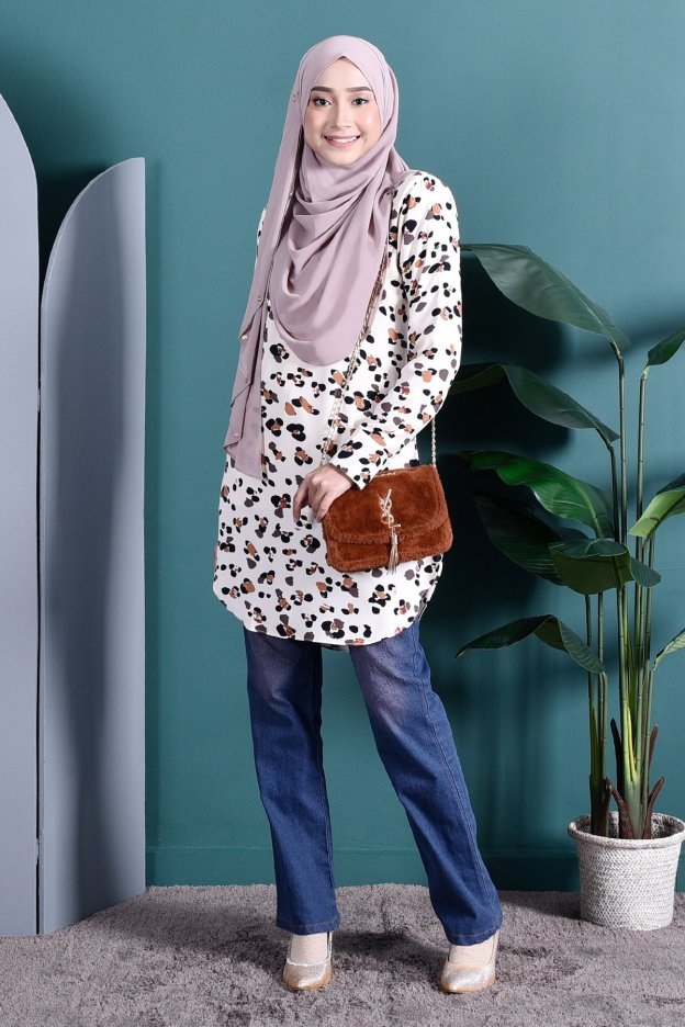 Blouse Jewel - Cotton White