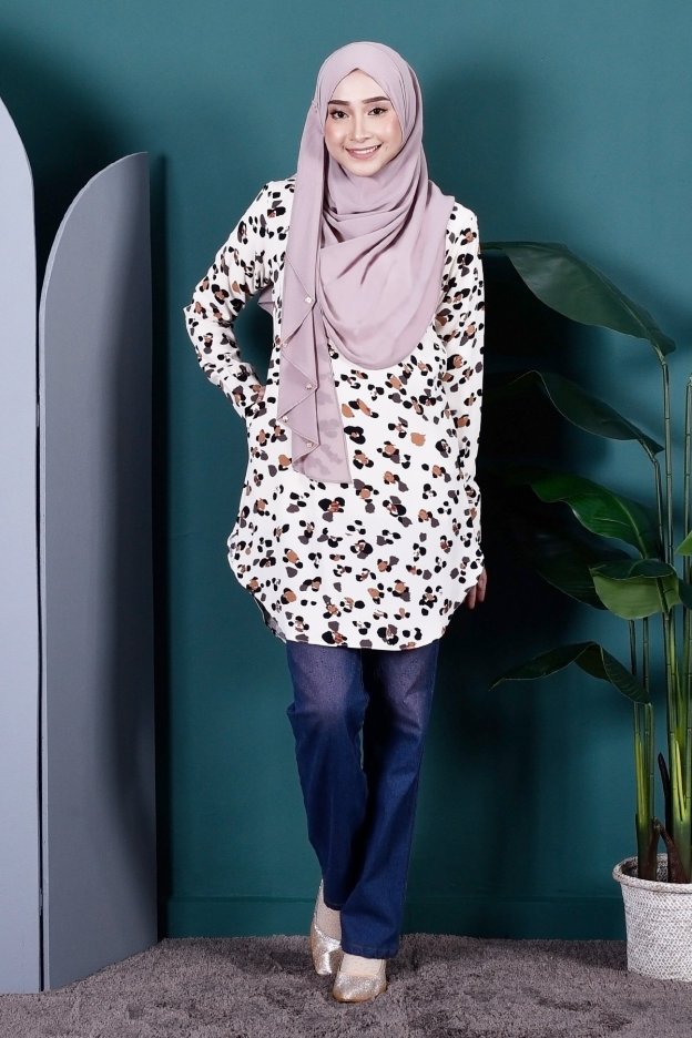 Blouse Jewel - Cotton White
