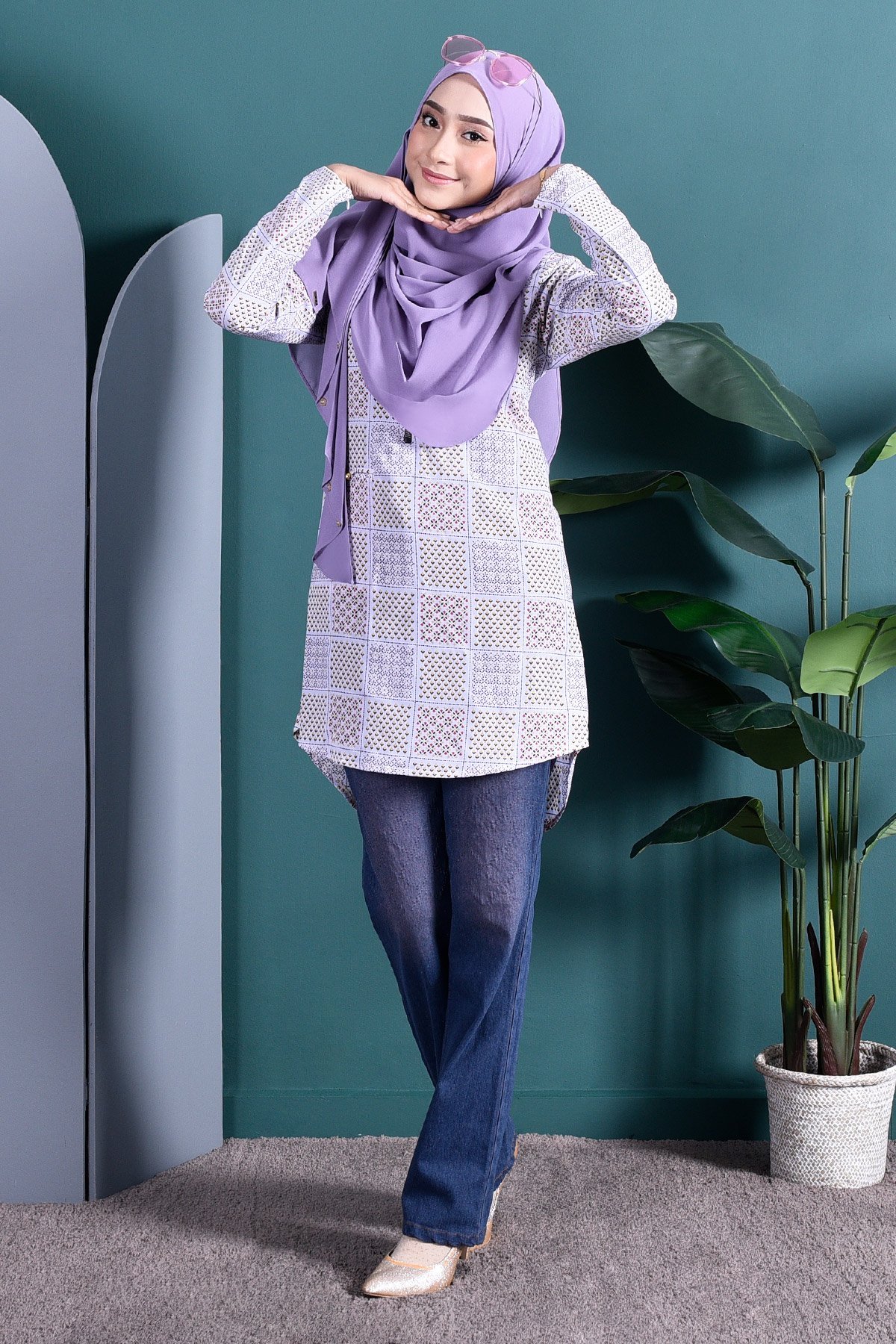 Blouse Joan - Lavender Purple