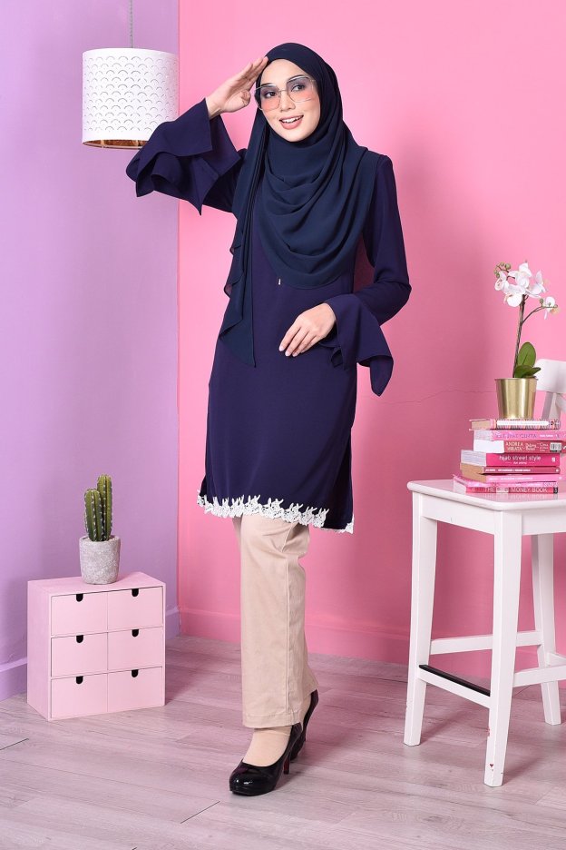 Blouse Lace Fenty - Blue