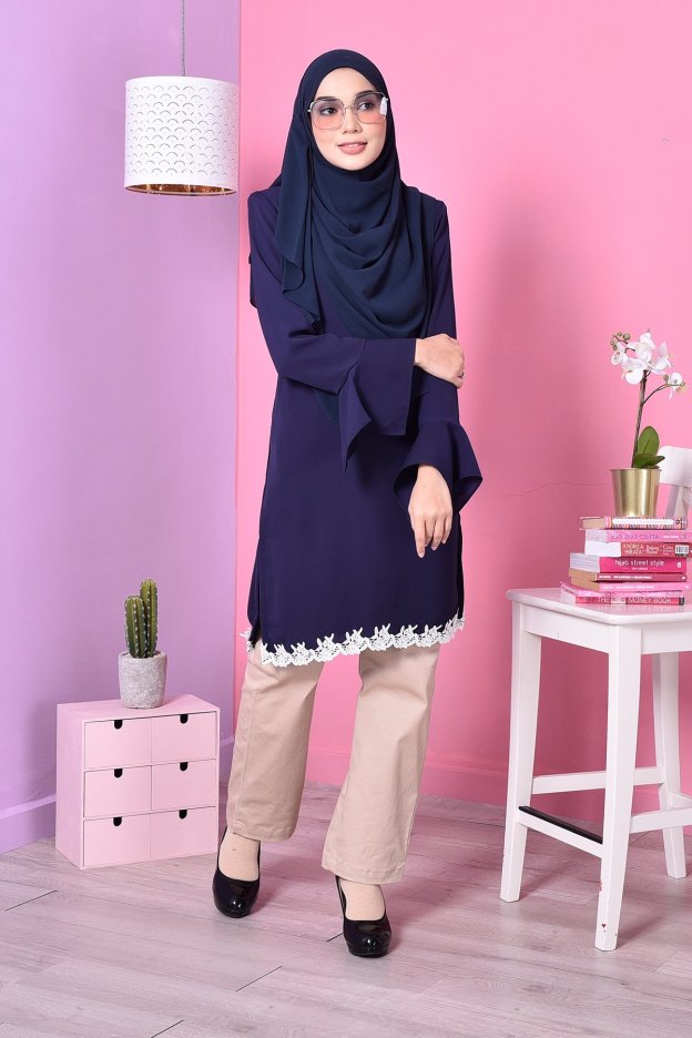 Blouse Lace Fenty - Blue