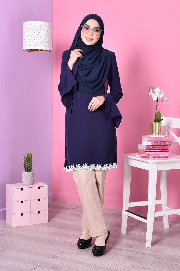 Blouse Lace Fenty - Blue